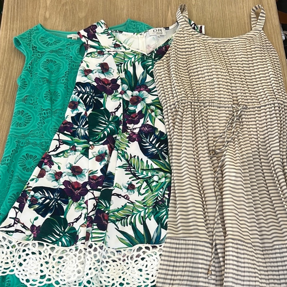3 uniquely beautiful summer dresses! Size 18W